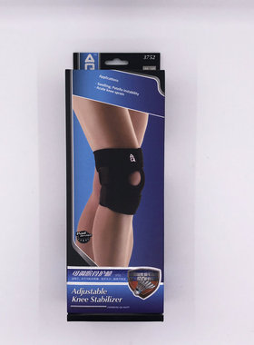 AQ3752专业可调式髌骨稳定加固护膝高级盖防护弹性篮球运动装备