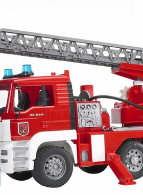 德国原装进口Bruder MAN 消防车儿童玩具车模型亮灯声音可喷水