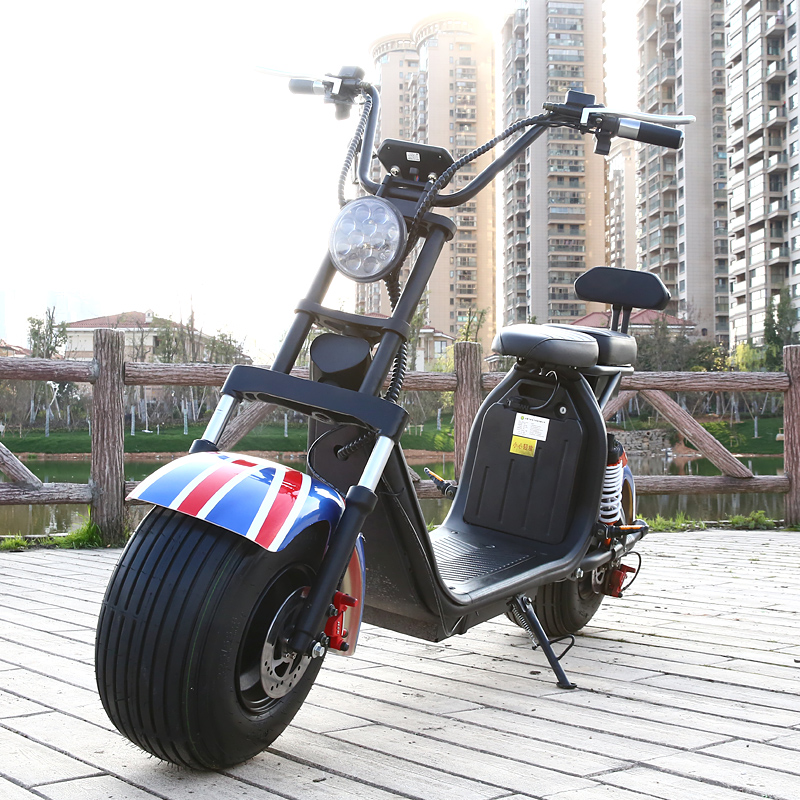 新款X9可拆卸电池宽胎哈雷电瓶电动车两轮滑板超酷踏板摩托代步车