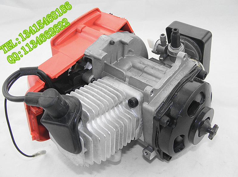 销新二冲发动机小型发动机汽油机49CC排量迷你小跑车小摩托车越i.