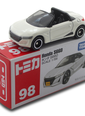 日本TOMY合金车TOMICA 红白盒多美卡小车 98号本田HONDA S660跑车