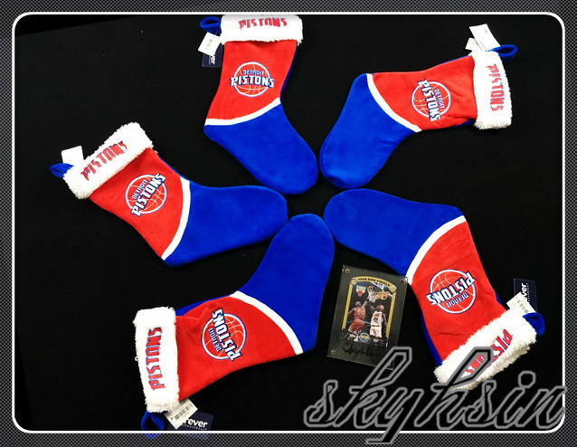 美帝直输 Detroit Pistons 底特律活塞 圣诞装饰袜 礼物袜 超大只