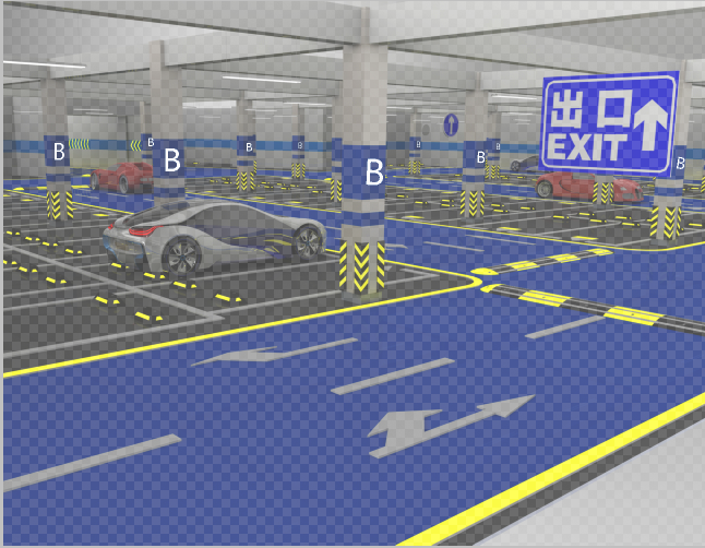 专业停车场设计(平面CAD图、效果图）