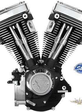 黑金定制哈雷改装美国代购进口S&S V型双缸发动机V80摩托车发动机