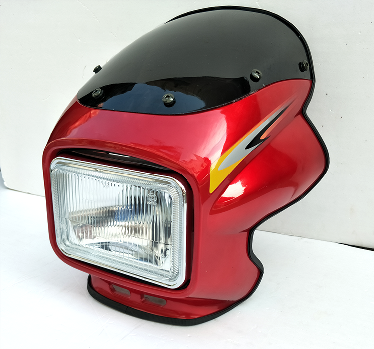 适用隆鑫摩托车配件LX125-30B LX150-19 大灯头罩 导流罩大灯总成