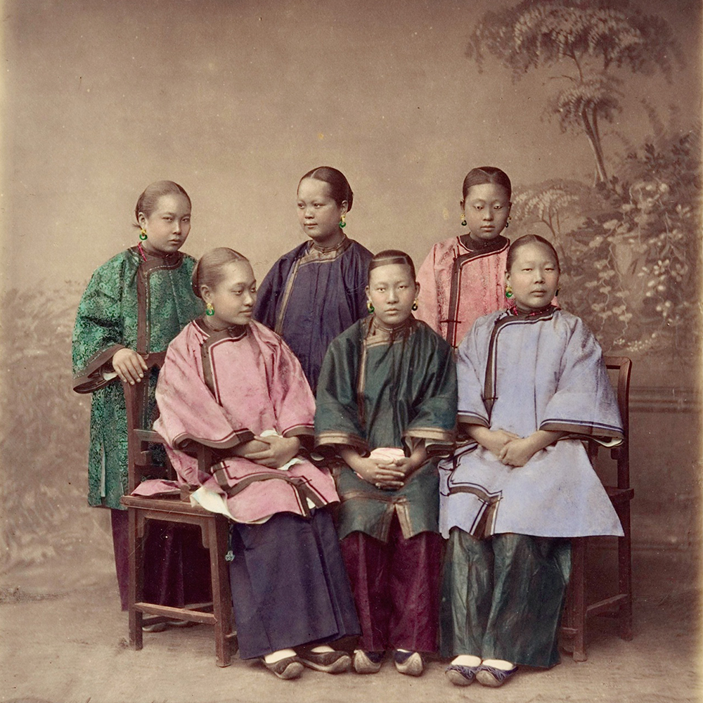 19世纪70年代中国清代人物广东上海等地平民百姓老照片老摄影