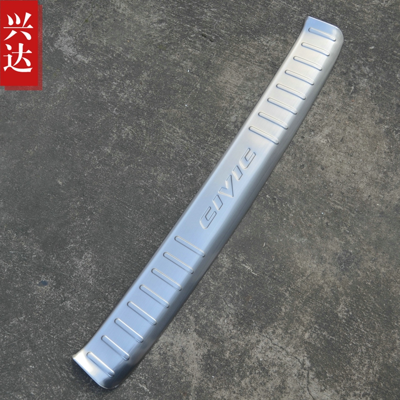 适用于2016款东风本田思域不锈钢后备箱踏板 十代CIVIC外置后护板