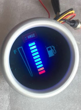 红日电子-铝壳汽车 摩托车 正反传感器油表 12V24V LED显示油量表