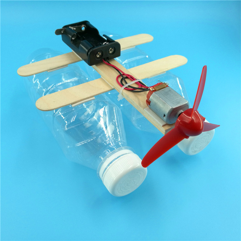 学生科技小制作小发明风力水上快艇科学实验玩具diy手工电动材料