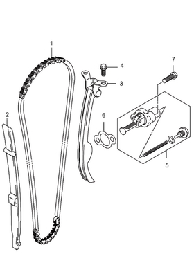 GSX250R小链条正时链条组成凸轮轴链条导向杆250R小链条张紧器