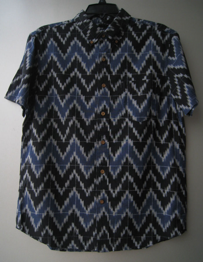 美国品牌 ANO时尚都市 男装纯棉印花短袖衬衫 3色CLASSIC FIT夏季