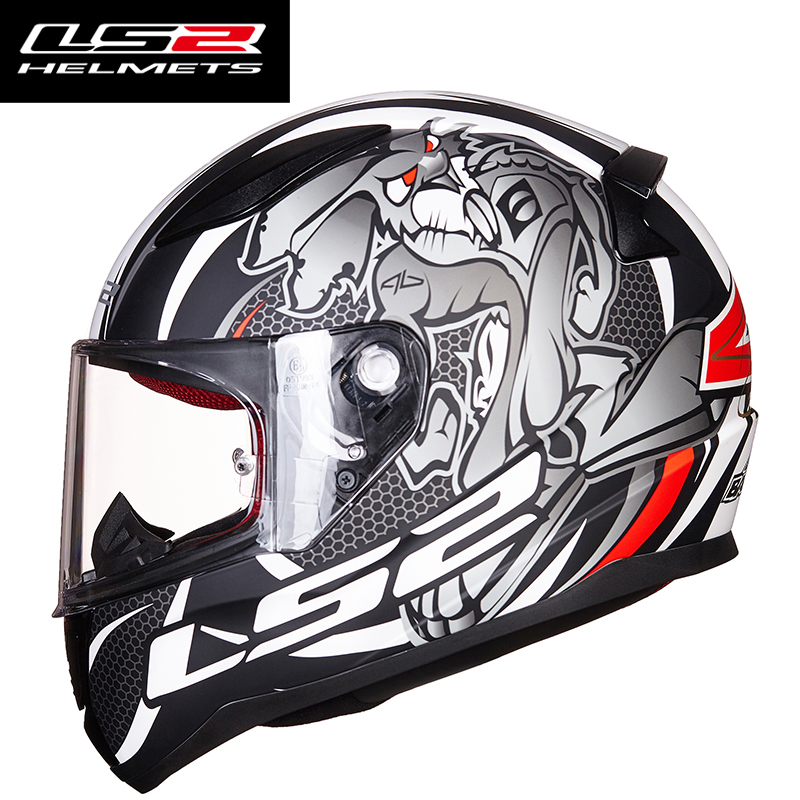 LS2头盔男女摩托车机车防雾全盔覆式四季街车跑车跑盔个性酷夏季