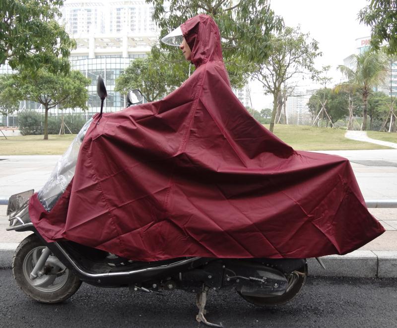 可拆大帽雨衣春亚纺超大电动车雨披成人男女装摩托骑行单双人雨衣