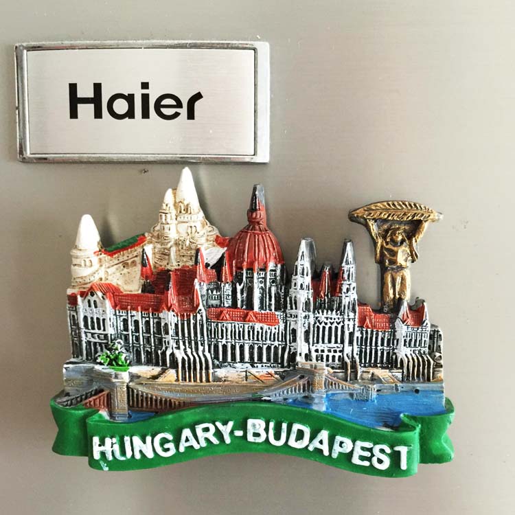 匈牙利首都布达佩斯国会大厦千年碑立体风景磁贴冰箱贴伴手礼特价