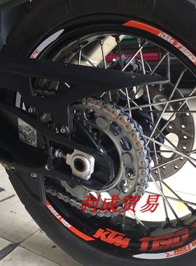 KTM钢圈贴/创意款个性轮毂贴/KTM 1190 R摩托车轮圈贴花/防水反光