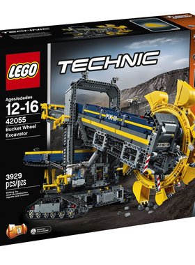 LEGO 乐高 科技机械组 TECHNIC 42055 大型斗轮式挖掘机 拼装积木