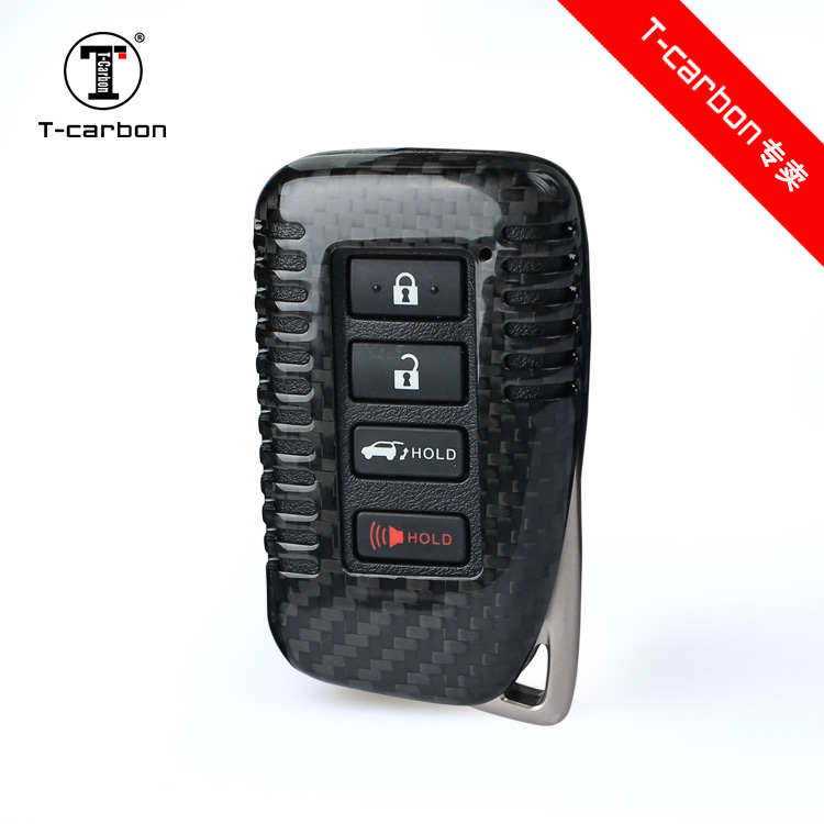 T-Carbon适用于凌志1516款RX IS ES GS NX雷克萨斯钥匙碳纤维匙壳