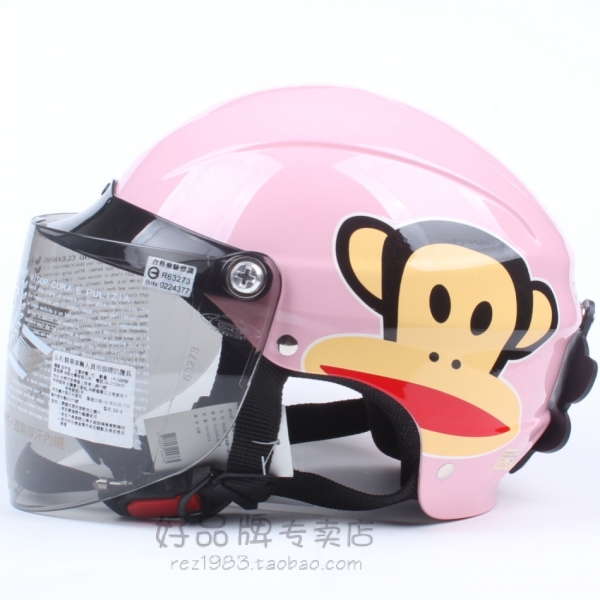 台湾机车猴电动摩托车头盔哈雷安全帽男女防晒紫外线四夏季
