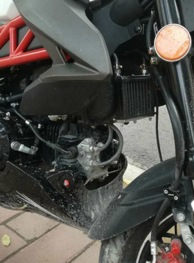 摩托车散热器机油冷却器油冷器弯梁110 100 125发动机改装配件