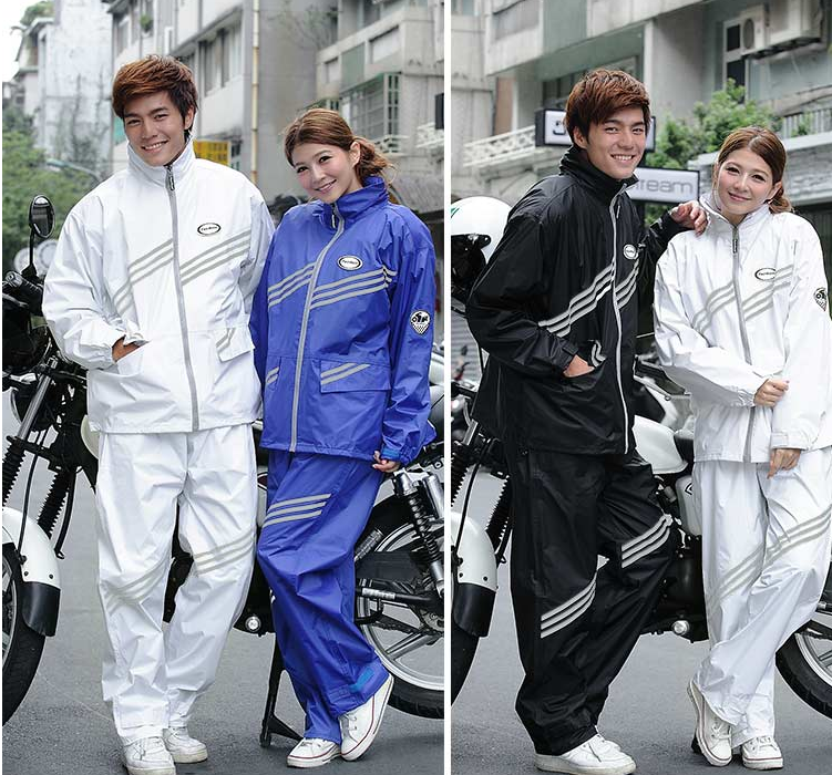 台湾飞锐新干线雨具 成人情侣款 摩托车自行车户外骑行雨衣套装