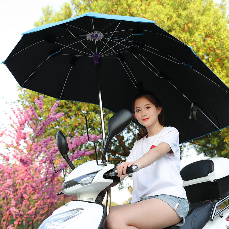 电动摩托车遮雨蓬棚新款电瓶车雨棚防晒防雨遮阳伞雨伞自行车透明