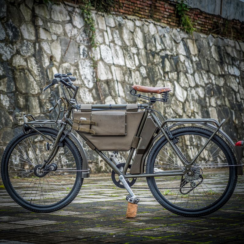 仅存数十辆 瑞士M93军版山地兵团御用单车变速自行车复古军事收藏