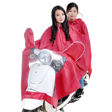 升级牛津摩托车雨衣电动车雨衣男女双人单人加大加厚雨披防潮雨具