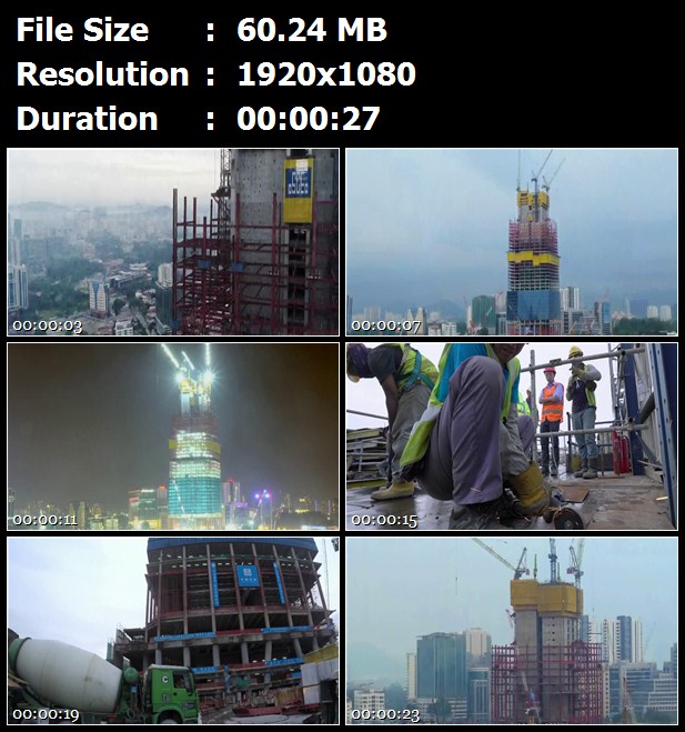 航拍吉隆坡双子塔标志塔中国工程师建设高楼延时高清实拍视频素材
