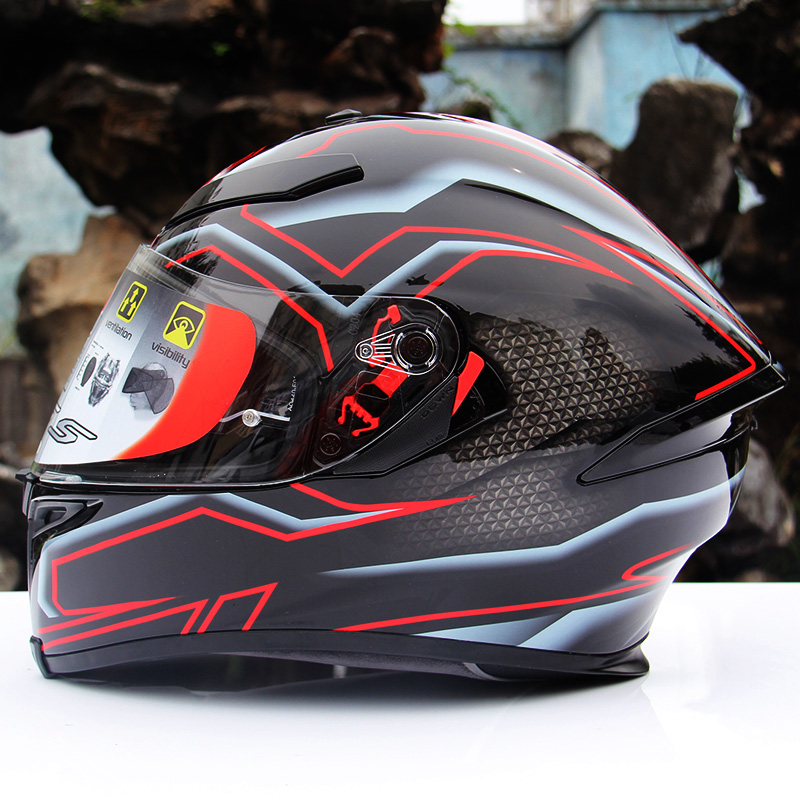 AGV K5S摩托车头盔双镜片碳纤维专业赛车盔全盔跑盔男