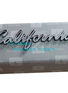 法拉利加州尾盖标志California英文标贴标车标尾标加州后盖标正品
