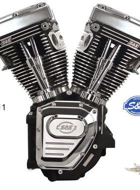 黑金定制  哈雷改装原装进口S&S通用V型双缸发动机T111摩托车改装