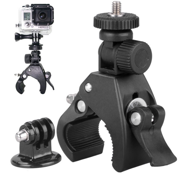 红外线手电筒摄影补光支架运动相机配件单反数码相机自行车单车夹