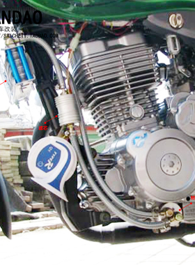越野CG顶杆/CB链条光阳三阳钱龙发动机摩托车改装油冷机油散热器