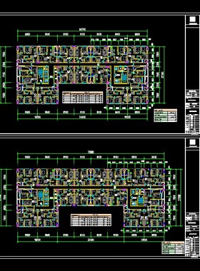 高层住宅公寓酒店式公寓SOHO户型loft公寓户型建筑设计CAD平面图