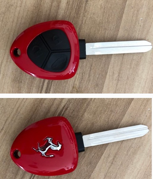 法拉利款汽车钥匙 带遥控器 带汽车钥匙胚 各种车型汽车遥控钥匙