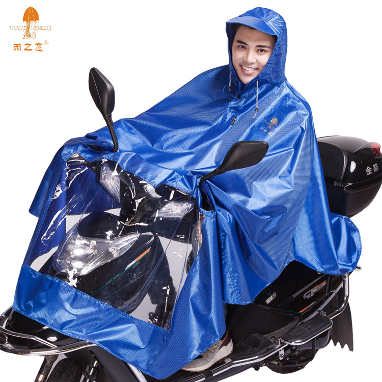 加大加厚款牛津布电动车摩托车雨衣男女士成人单人电车雨披电瓶车
