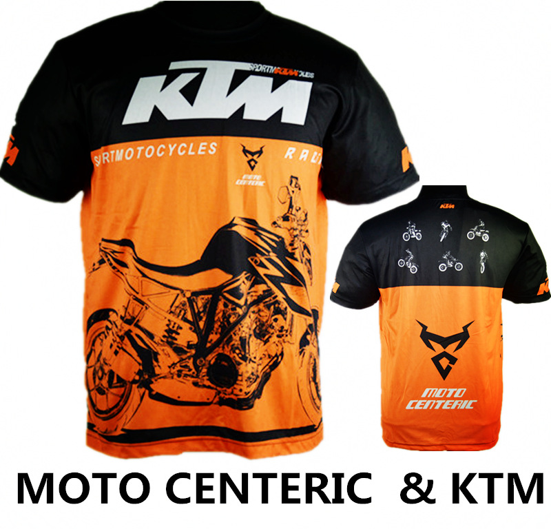 MOTO GP摩托车速干衣冰丝T恤KTM透气短袖机车骑行服夏越野速降衣