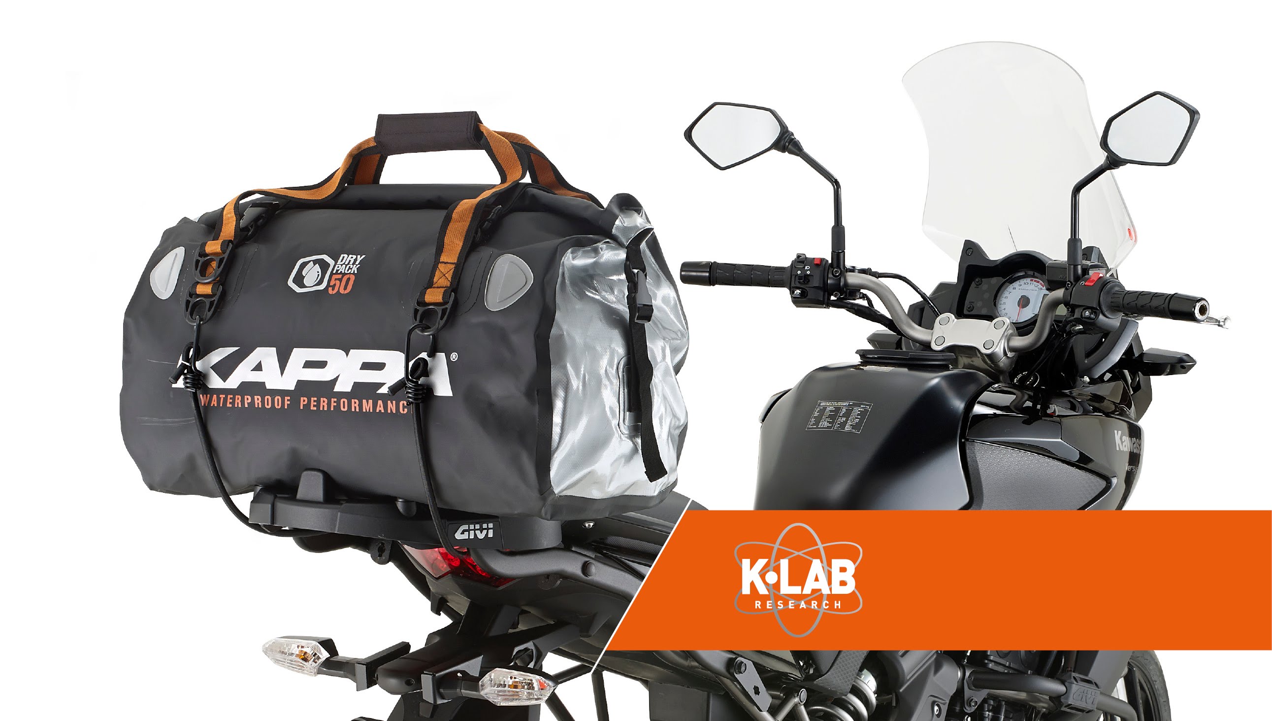 意大利KAPPA 50升摩托车防水尾包后座包行李包车尾包 带放气阀80L