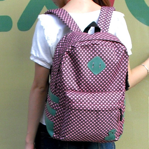 可爱韩版双肩包帆布背包男女款儿童初中学生小学生书包休闲旅游包