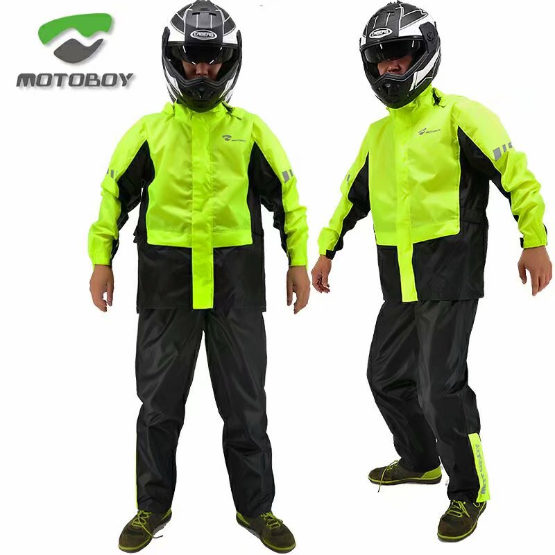 MOTOBOY摩托车骑行雨衣摩旅反光分体套装服裤防风防水夏季男女