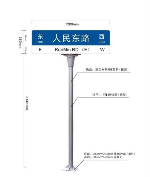 上海第四代3M反光膜路名牌乡村道路指示牌街道指路牌灯箱托盘配件