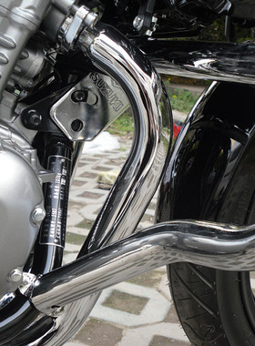 摩托车保险杠GW250F版标准版旅行版S版前护杠防摔杠加厚管保险杠