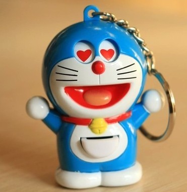 包邮蓝胖子/机器猫/小叮当猫可爱5种表情转眼睛钥匙扣包包挂件