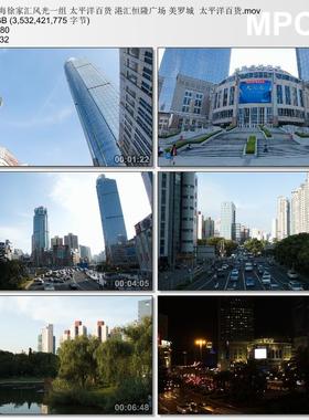 上海徐家汇风光太平洋百货 恒隆广场美罗城 高清实拍视频素材