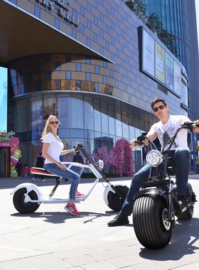 新款普哈雷电动滑板车成人代步车大轮胎摩托车男女电瓶车电池可拆