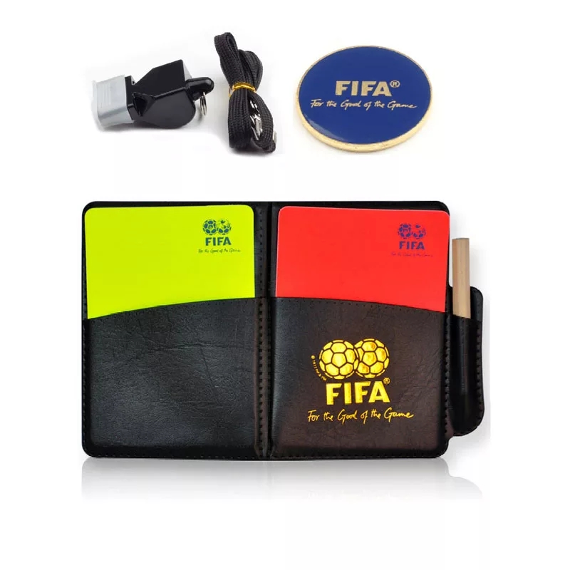 足球裁判红黄牌比赛挑边器 裁判专用口哨套装 专业裁判装备包邮