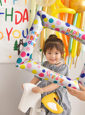ins韩国网红相框气球铝膜趣味生日派对装饰毕业聚会合照拍照道具