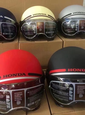 越南本田摩托车头盔 进口夏季男女士机动车电动车安全帽四季半盔