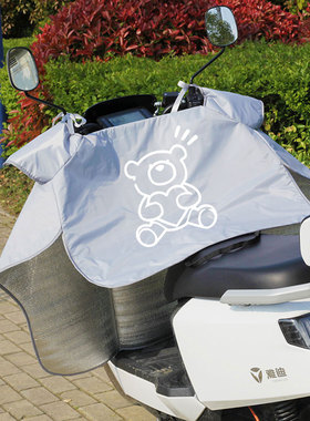 电动车挡风被夏季遮阳防晒罩电瓶摩托车2023新款夏天防雨罩挡风罩